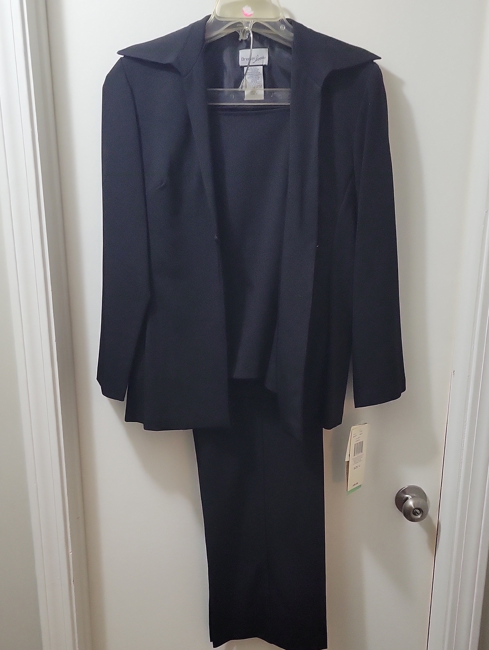 Black Women's Three-Piece Suit with Jacket and Skirt & Pants